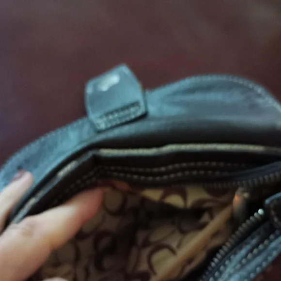 Coach Brown Leather Wristlet Clutch - Picture 4 of 10